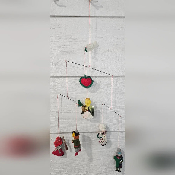 Sears Roebuck And Co Other - Vintage 1981 Sears Handmade Mobile Christmas Around the World Felt Wood Figures